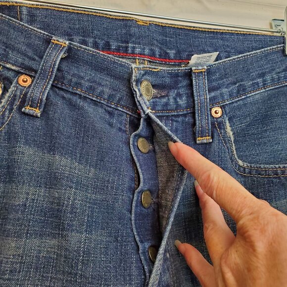 Vintage men's Abercrombie & Fitch boot cut button fly jeans - Picture 9 of 16